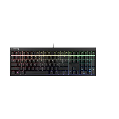 Cherry MX 2.0S Wired Gaming Keyboard with RGB Lighting Different MX Switching Characteristics: MX Black, MX Blue, MX Brown, MX RED and MX Silent RED (Black - MX Silent Red Switch)