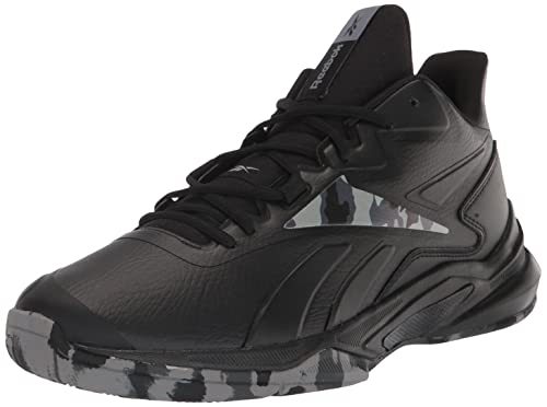 Reebok Men's More Buckets Basketball Shoe, Black/Pure Grey, 10.5