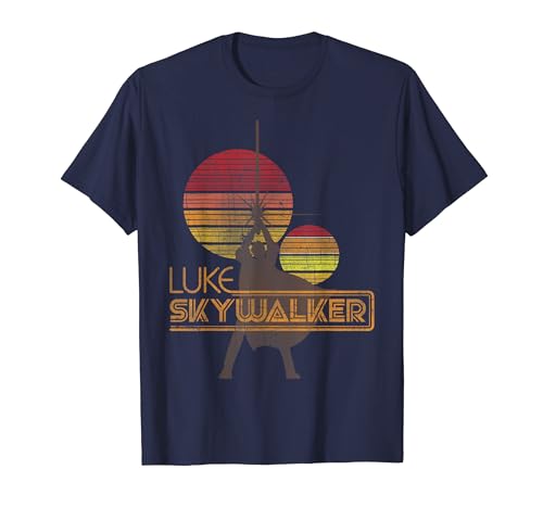 Star Wars Retro Luke Skywalker Silhouette Suns T-Shirt T-Shirt