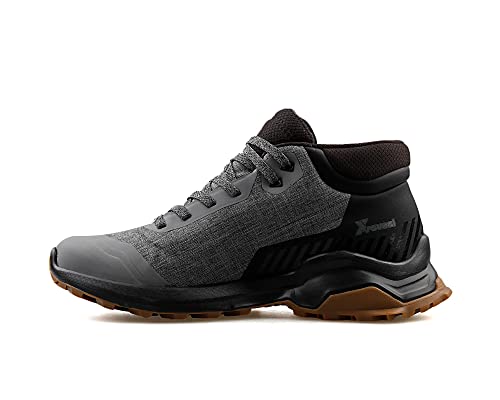 Salomon X Reveal Chukka CLIMASALOMON Waterproof Winter Boots for Men Snow, Quiet Shade/Black/Gum1a, 10.5