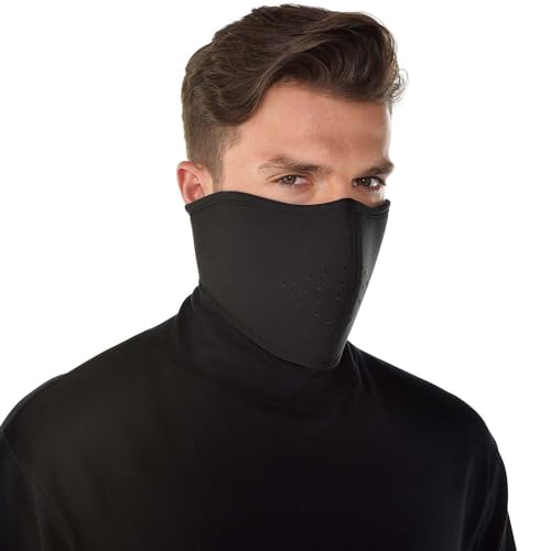 Black Ninja Face Mask - Adult Size (1 Pack) - Premium Quality Halloween Costume Accessory, Breathable & Comfortable Fabric