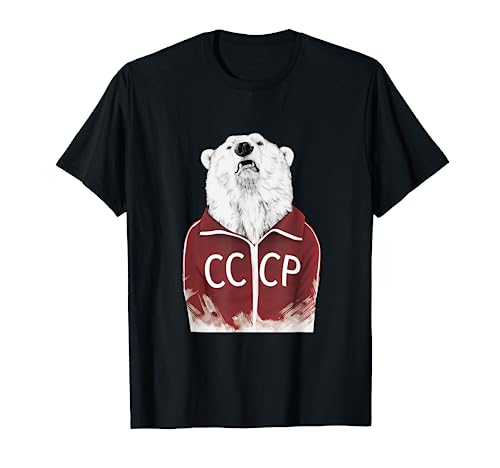 Russian Bear T-shirt Russia Shirt CCCP Soviet Union USSR Tee T-Shirt