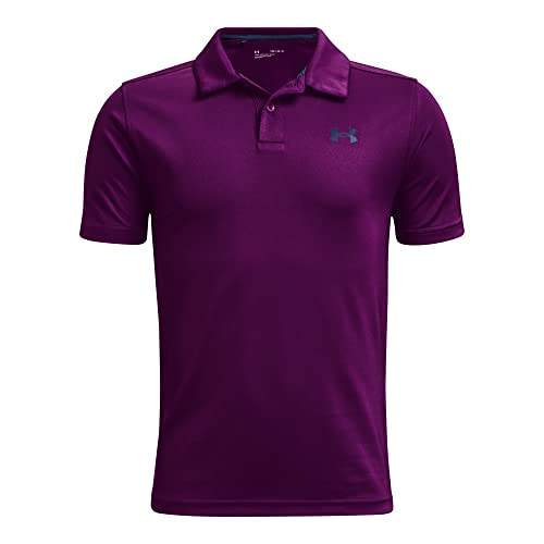 Under Armour Boys' Performance Golf Polo , Hendrix (529)/Academy Blue , Youth X-Large