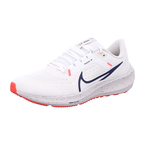 Nike Adult DV3853 100 AIR Zoom Pegasus 40 White/Obsidian-LT OR, 100 White Obsidian Lt Orewood Brown, 8 UK