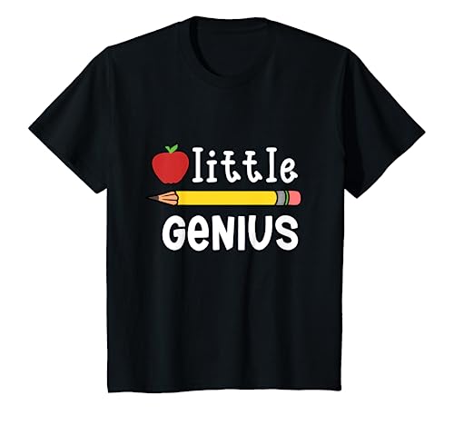 Kids LITTLE GENIUS BACK TO SCHOOL WITH APPLE AND PENCIL T-Shirt