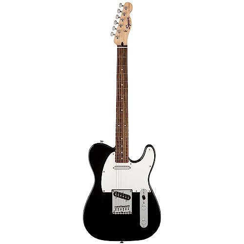 Squier Bullet Telecaster SS Electric Guitar, with 2-Year Warranty, Black, Laurel Fingerboard