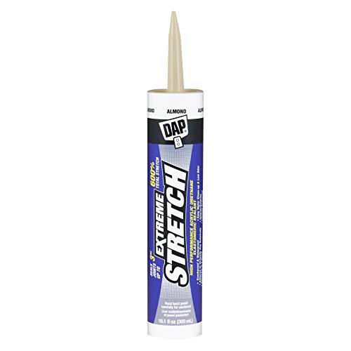 DAP 7079818717 Extreme Stretch Elastomeric Sealant, Almond, 10 Ounces, 10.1 FL OZ