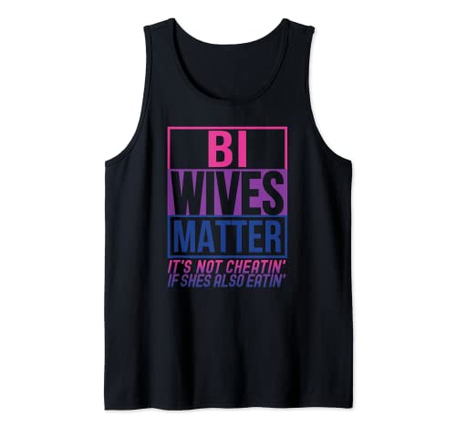 Funny Swingers Bisexual Bi Wives Matter Couple Party Sex Tank Top