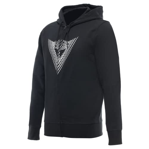 Dainese Logo Mens Zip Up Hoody Black LG