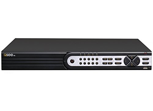 Q-See QT8616-2 16-Channel 4MP/1080p HD IP NVR with 2tb Hard Drive, Standalone Surveillance System (Black)