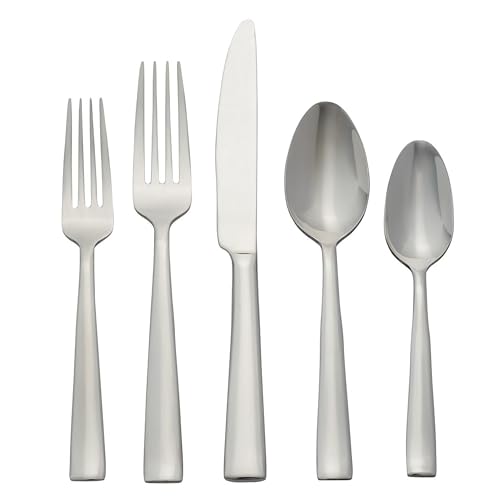 Oneida H147020A Monolith 20 Piece Everyday Flatware, 18/0 Stainless Steel, Silverware Set (Service for 4)