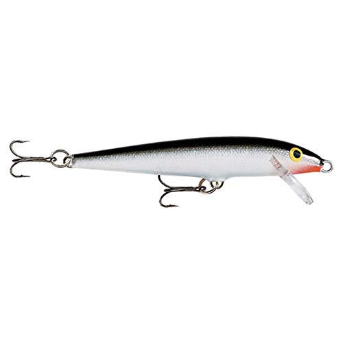 Rapala Original Floater 07 Fishing lure (Silver, Size- 2.75), 9, Firetiger