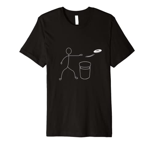 Stickman Disc Golf KanJam Stick Figure Can Jam Frisbee Premium T-Shirt