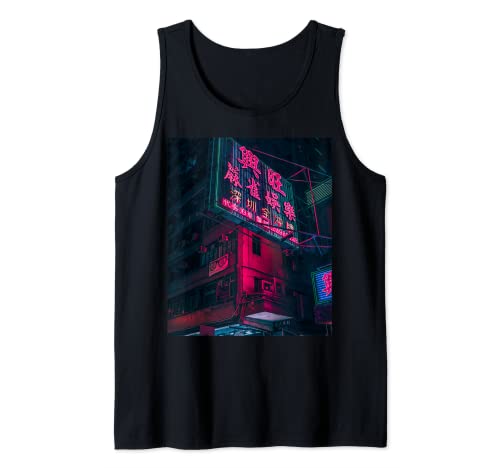 Cyberpunk Clothing, Hong Kong Cyberpunk Cyberpunk Streetwear Tank Top