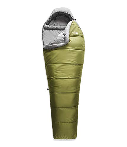 The North Face Wasatch 0F / -18C Backpacking Sleeping Bag, Calla Green/Zinc Grey, Long-Right Hand