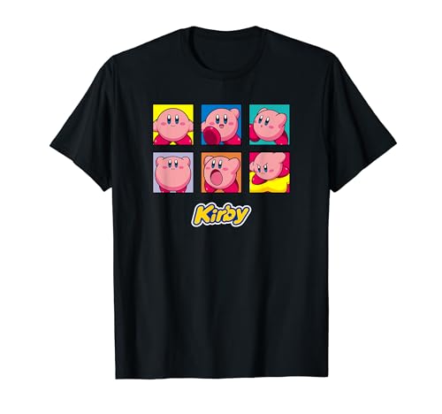 Kirby Multiple Expressions Panels Collage Poster T-Shirt
