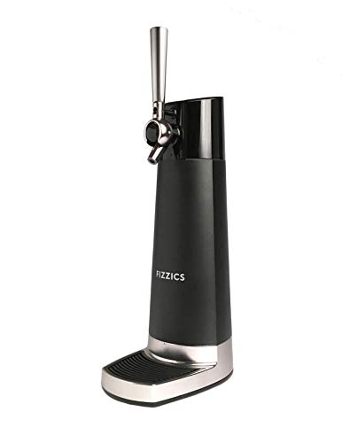 FIZZICS - DraftPour Beer Dispenser - Converts Any Can or Bottle Into a Nitro-Style Draft, Gift for Men and Beer Enthusiast, Beer Tap Draft Machine - Carbon