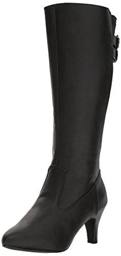 Pleaser Pink Label Women's Div2018/Bpu Boot, Black Faux Leather, 15 M US