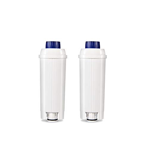 Ouxunus Filter - Coffee Machine Filter for Delonghi Filter DLSC002 with Activated Carbon Softener, Water Filter Compatible with De'Longhi ECAM, Esam, ETAM, BCO, EC. (Pack of 2)