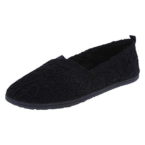 Airwalk Women's Black Crochet Women's Dream Slip-On 8 Regular