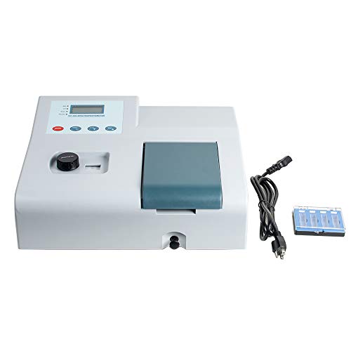 Vis Spectrophotometer genmine 721 LDC Digital Lab Visible Spectrophotometer 350-1020nm Wave Tungsten Lamp Equipment 110V Photometer (Shipping from USA)