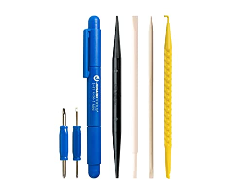 Jonard Tools TK-AT5 5 Piece Alignment Tool Kit with Spudger, Screwdriver, Alignment Tool, Orange Stick, and Probe Pick