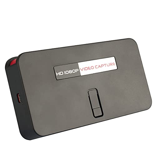 1080P HD Video Capture Card Recorder Box with MIC YPBP/HDMI/AV input for Xbox One / 360 PS 3/4 WII U HDTV PC Game Video 1080P/720P HD Recorded into USB Flash/SD