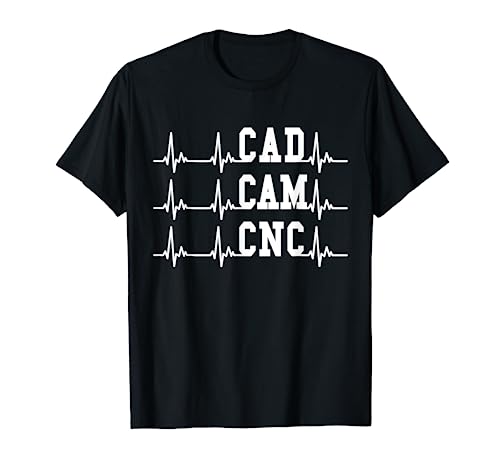 CNC heartbeat EKG | CNC machinist T-Shirt