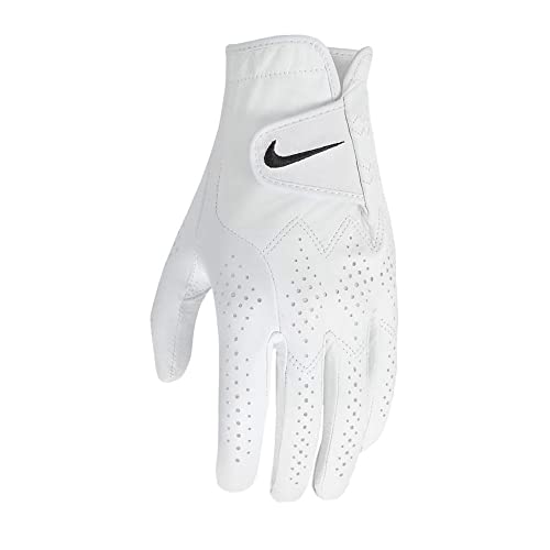 Nike Mens Tour Classic IV Left Hand Golf Glove White | White | Black Large