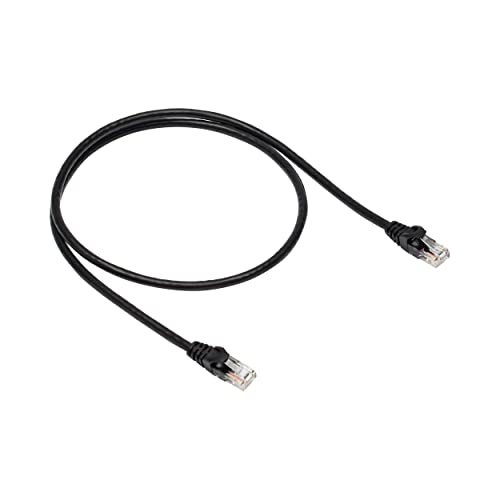Amazon Basics RJ45 Cat 6 Ethernet Patch Cable, 10Gpbs High-Speed Cable, 250MHz, Snagless, 3 Foot, Black