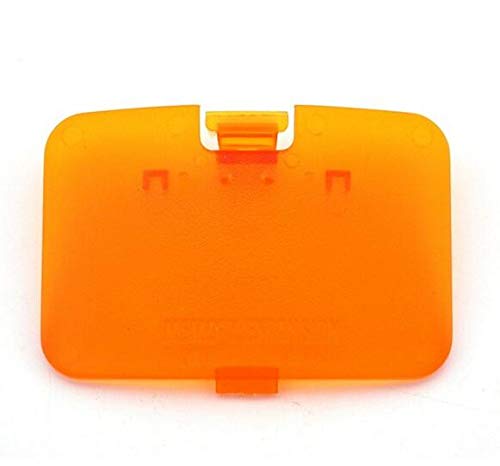 Replacement Battery Back Cover Case Door Lid for N64 (Clear Orange)