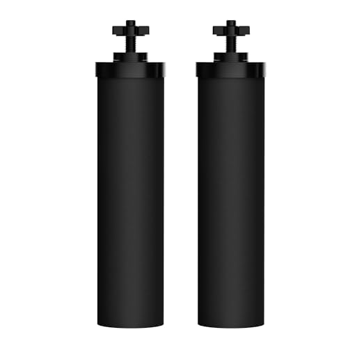 Waterdrop NSF/ANSI 42&372 Certified Water Filter, Replacement for Berkey BB9-2 Black Filters, Berkey Gravity Water Filter System and Waterdrop King Tank Series, (Pack of 2)