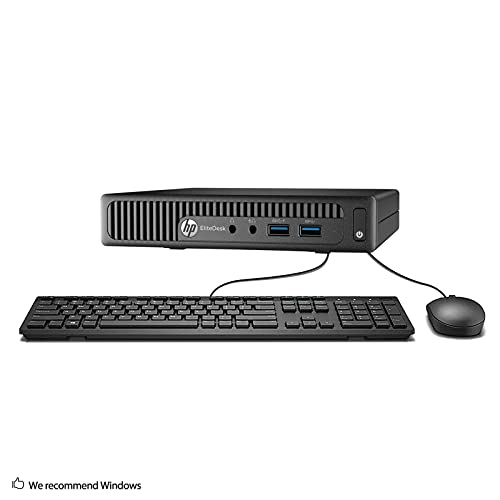 HP EliteDesk 800 G1 Mini Business Desktop PC, Intel Quad Core i7 4765T up to 3.0GHz, 8G DDR3, 500G, WiFi, BT 4.0, Windows 10 64-Multi-Language Support English/Spanish/French(Renewed)
