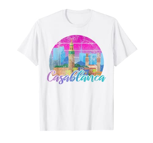 Vintage Casablanca Casablanca Travel Retro Sunset Casablanca T-Shirt