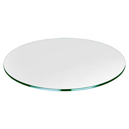 Dulles Glass 32' Round Glass Table Top - Tempered- 1/4' Thick - Flat Polished Glass
