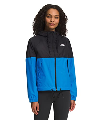 THE NORTH FACE Antora Rain Hoodie - Women's TNF Black/Super Sonic Blue Medium