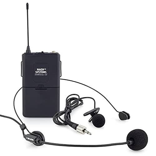Nady Digital Bodypack Transmitter Channel 14 (903.80 MHz) with HM-3 Headworn Microphone and LM-14 Omnidirectional Lapel Microphone Compatible DW-11 and DW-22