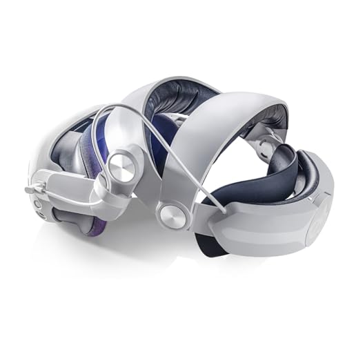 8VR Head Strap with Battery for Meta Quest 3, Adjustable Elite Strap with 6400mAh Battery Pack for Enhanced Comfort and Playtime in VR, Fast Charging and Counter Balance for Quest 3 Accessories