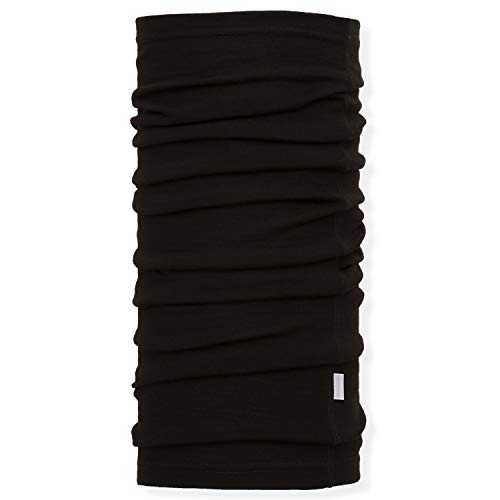 MERIWOOL Unisex Merino Wool Neck Gaiter - Black