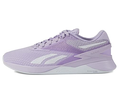 Reebok Women's Nano X3 Cross Trainer, Purple Oasis/Cold Grey/Vector Blue, 9