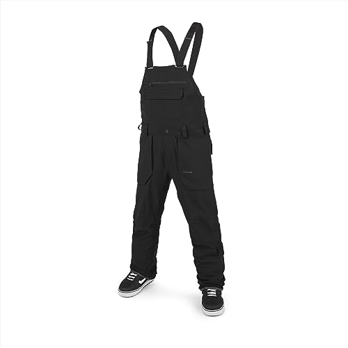 Volcom Men's Roan Bib Overall Black Medium