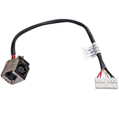 GinTai DC Power Jack W/Cable Socket Plug Replacement for HP Pavilion DV6-6000 DV7-6B56NR A1T84UA DV7-6B57NR A1T85UA DV7-6B63US A6S16UA DV7-6B91NR A6S17UA DV7-6C23CL A7B11UA
