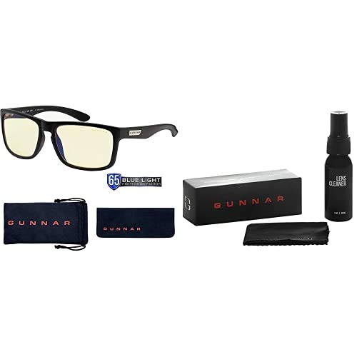 Gaming Glasses Bundle - GUNNAR Intercept + Lens Cleaning Kit