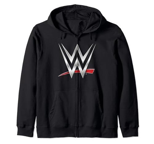 WWE Large Logo Shining Print Zip Hoodie