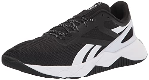 Reebok Men's Nanoflex Cross Trainer, Core Black/White, 9.5