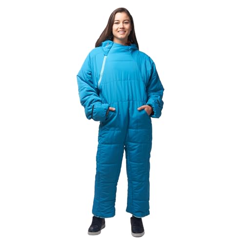 Selk'bag Lite LTD Wearable Sleeping Bag - Outdoor and Indoor Sleeping Bag for Camping, Hiking, Travel, and Backpacking w/Stuff Sack - Lightweight Sleeping Bag Suit (Teal Burgundy, Medium)