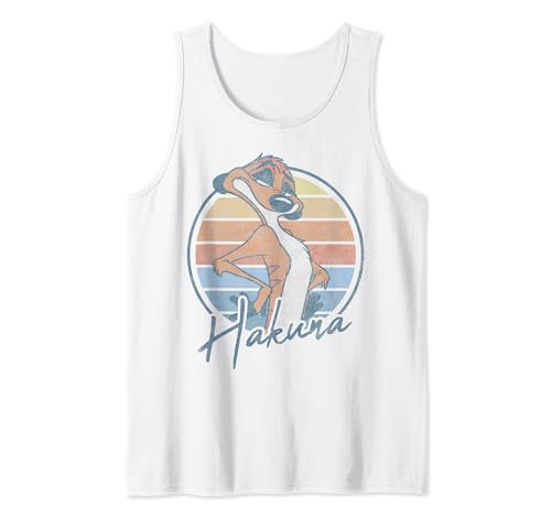 Disney The Lion King Timon Hakuna Retro Portrait Tank Top