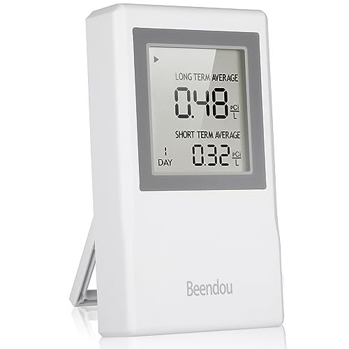 Radon Detector for Home, Fast and Accurate Radon Tester for Short and Long Term Monitoring of Radon Levels in The Air, Radon Meter for Home,Radon Monitor,Radon Detector (Large-Screen Radon Meter)