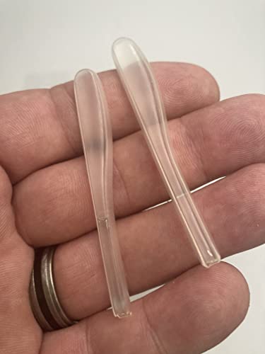 Temple Tips 2 Pair for Comfort and No-Slip - not for Wire Frames or Small Temple - fits Medium/Large Frames