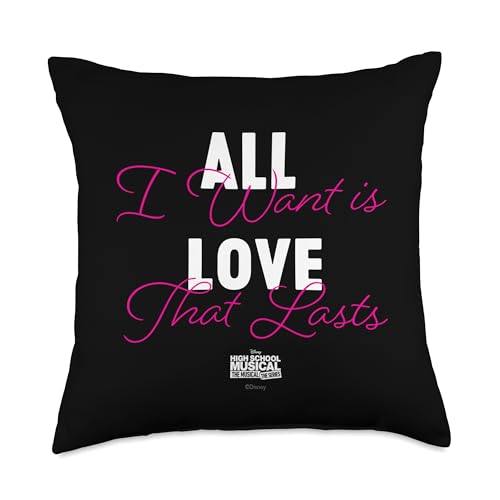 Disney High School Musical The Series All I Want Throw Pillow, 18x18, Multicolor
